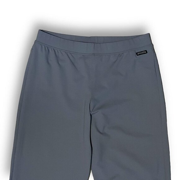 Athleta Womens Vintage Bootcut Yoga Pants Sz S Gray Mid Rise Athletic USA Made - Picture 3 of 6